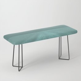 turquoise background color with folds and assembled into a conical abstraction Bench