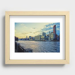 NYC, UES at dusk Recessed Framed Print