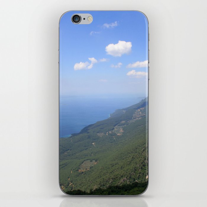 Climb Every Mountain With Wanderlust iPhone Skin