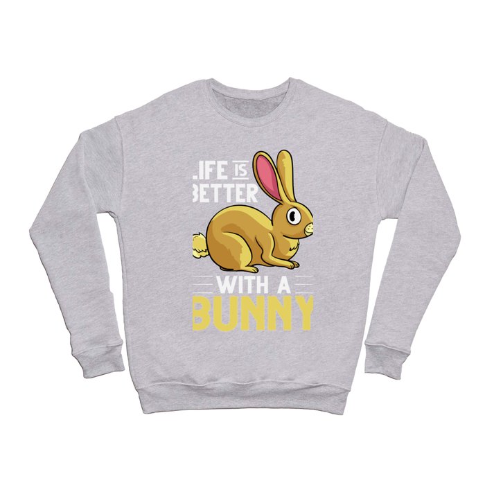 Rabbit Bunny Lionhead Angora Rex Harlequin Cage Crewneck Sweatshirt