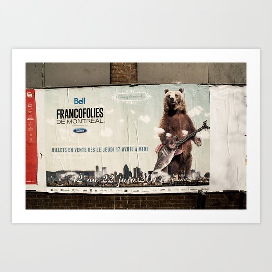 Montreal Francofolies Art Print
