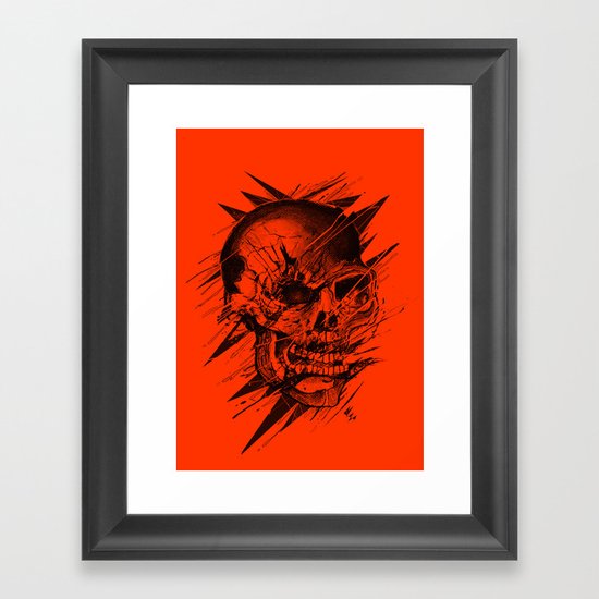 Skull's Not Dead Framed Art Print