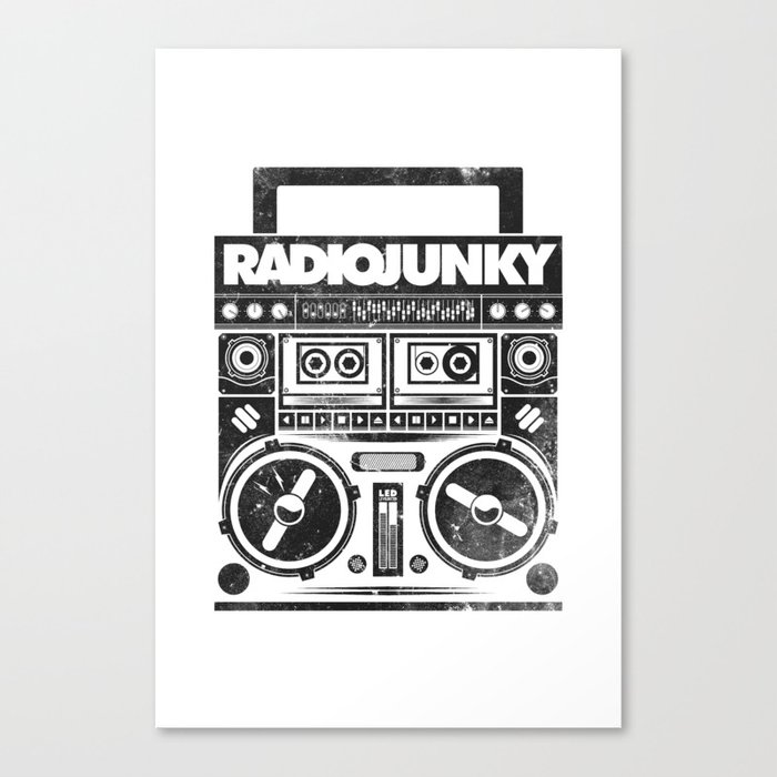 RADIO JUNKY BOOMBOX Canvas Print
