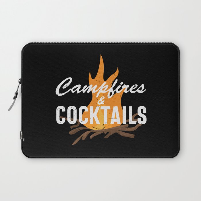 Campfires And Cocktails Laptop Sleeve