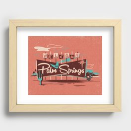 WELCOME TO PALM SPRINGS Recessed Framed Print