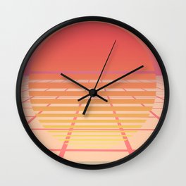 Minimal Sun Grid Wall Clock