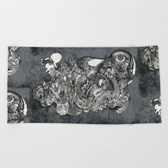 ABSTRACT FREE FORM Beach Towel