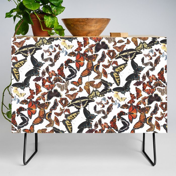 Butterflies of Maine Pattern Credenza