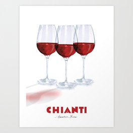 Chianti Italian Wine Art Print