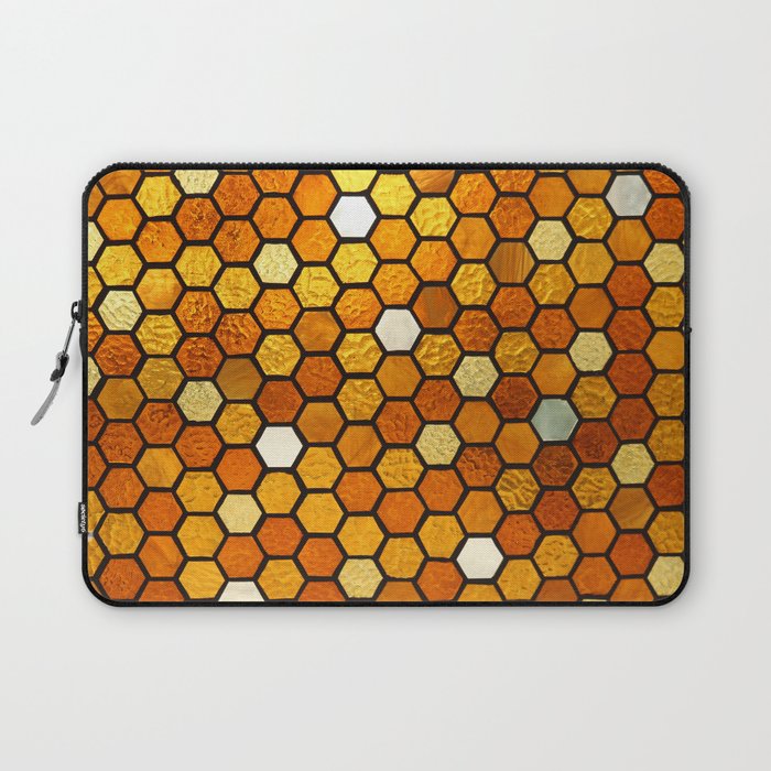 Honeycomb Hexagon Mosaic Window Laptop Sleeve