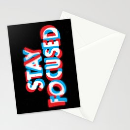 Stay Focused Stationery Cards