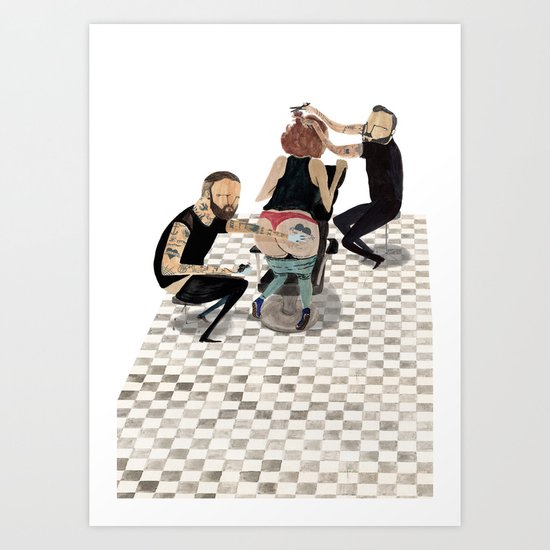 ink & snips Art Print