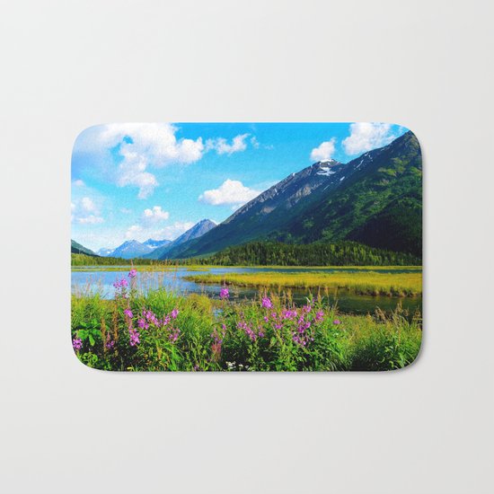 God's Country - Summer in Alaska Bath Mat