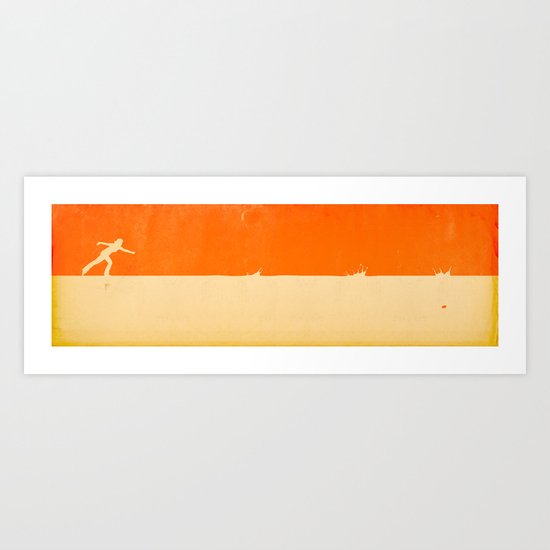 Falling down Art Print