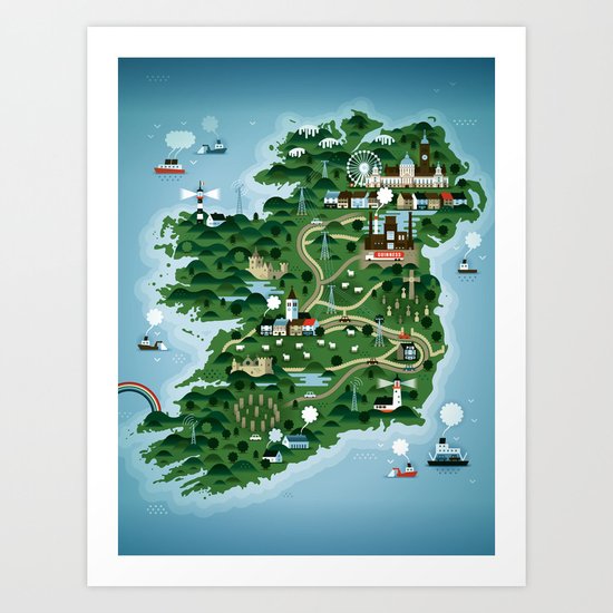 Ireland Art Print