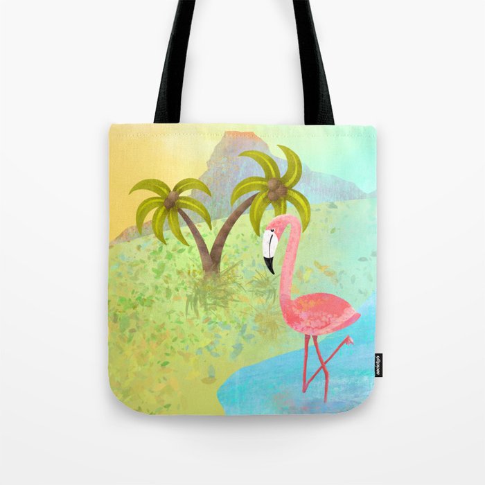 Flamingo Sunset Tote Bag