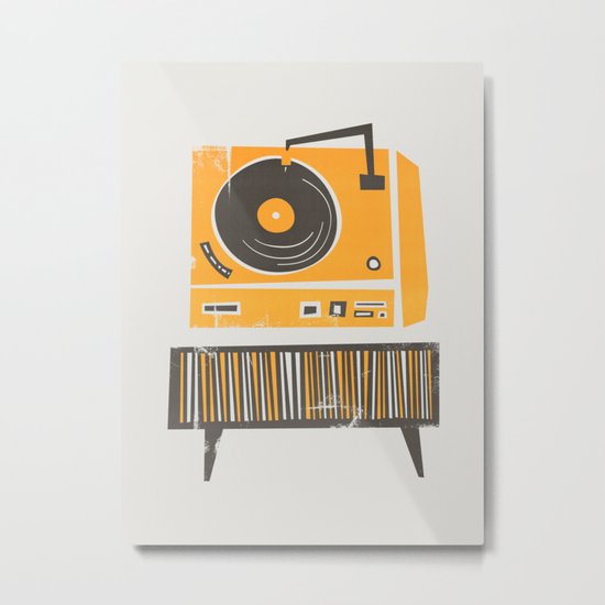 Vinyl Deck Metal Print