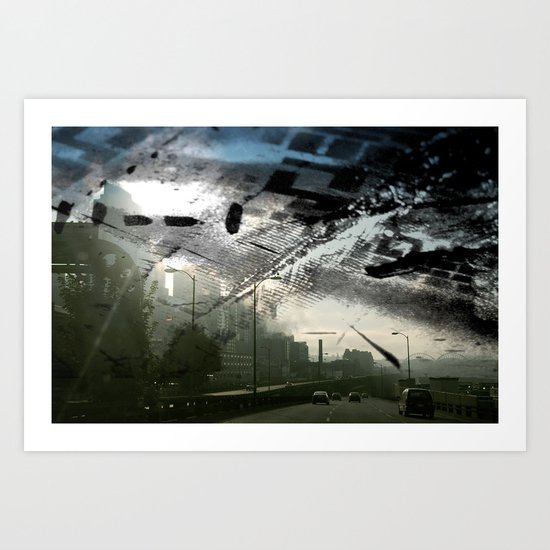 Retrollage 1.. Art Print