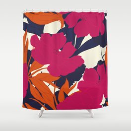 Abstract elegance pattern with floral background. Shower Curtain