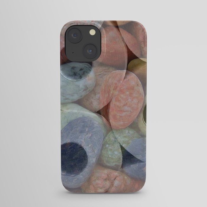 Rock and Roll Colorful Toilet Paper Roll Design Filled with Rocks iPhone Case
