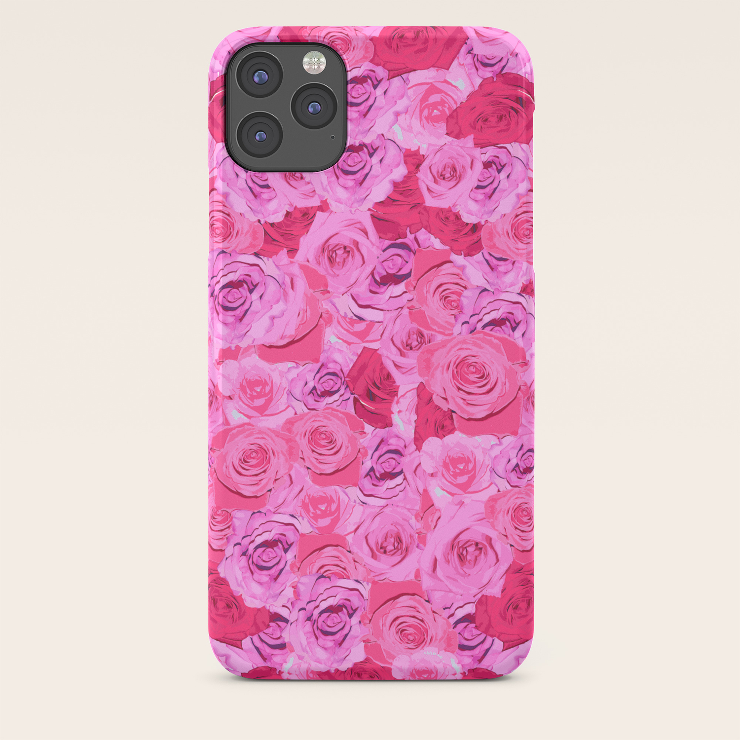 Floral Pink And Red Roses Tumblr Aesthetic Iphone Case By Littleshopofnola Society6