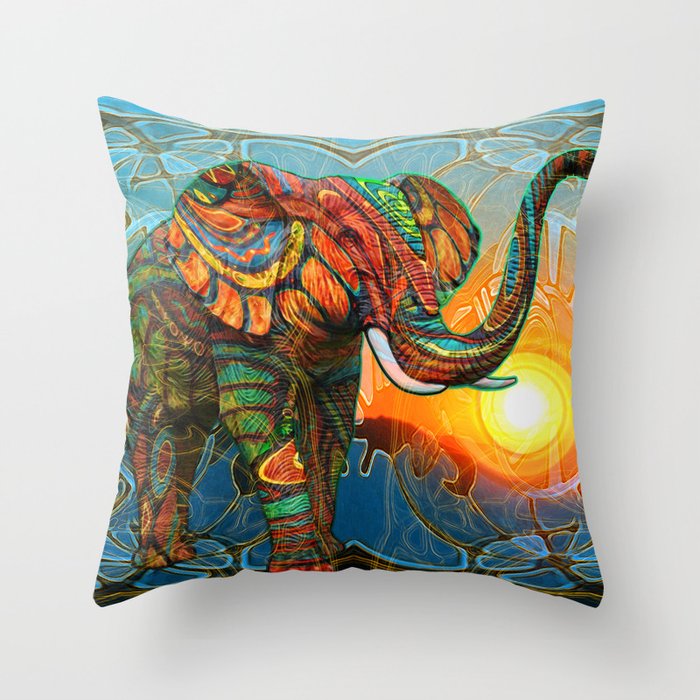 Elephant's Dream Throw Pillow