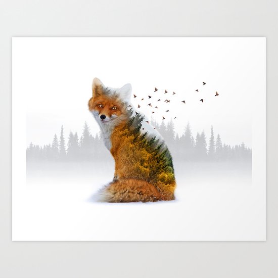 Wild I Shall Stay | Fox Art Print
