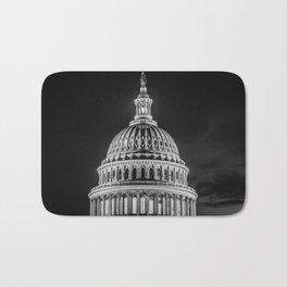 Politics are not Black & White Bath Mat | Capitol, Dome, Building, Landmark, House, Usa, Photo, Dc, Washington, Us 
