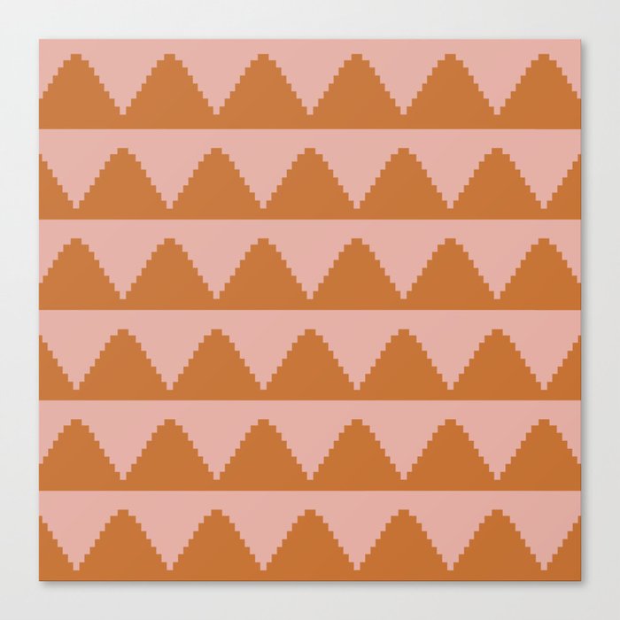 Geometric Pyramid Pattern XVII Canvas Print