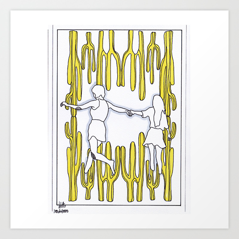 Cactus Fantasy 666 Art Print