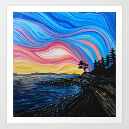 West Coast Sunrise Art Print