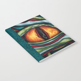 Bright dragon eye painting, fantasy art Notebook