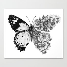 Butterfly in Bloom Canvas Print