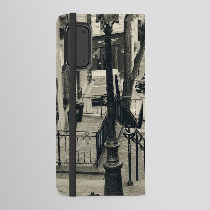 Montmartre Stairs Photo | Vintage Paris Art Print | Europe Travel Photography Android Wallet Case