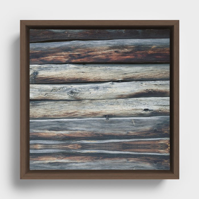 wood 2A Framed Canvas