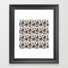 Pastel Wild Flower Pattern Framed Art Print