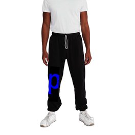 p (BLUE & BLACK LETTERS) Sweatpants