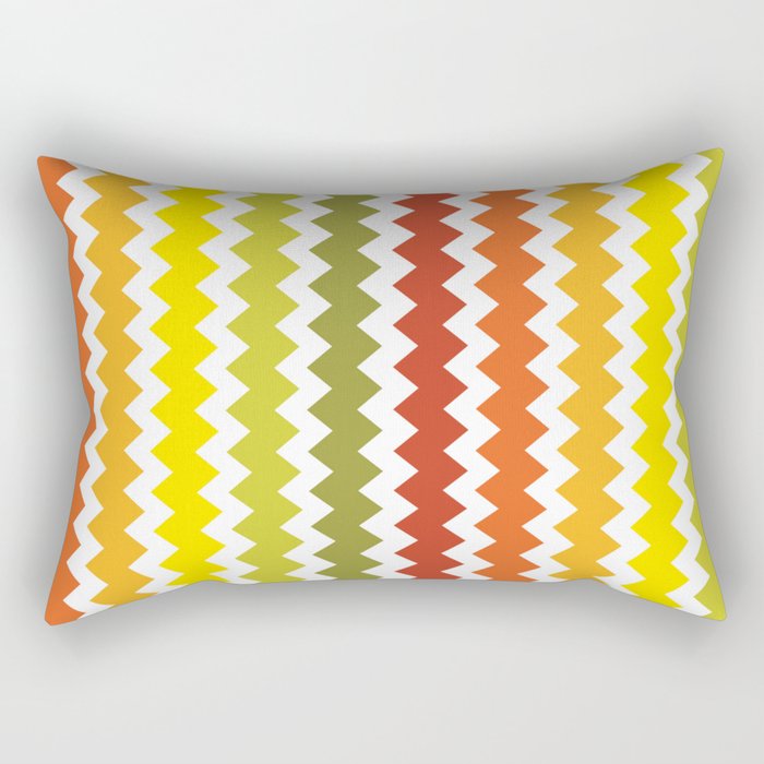 Bright zig zag Rectangular Pillow