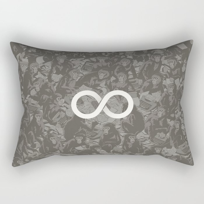 Infinite Monkey Theorem Rectangular Pillow