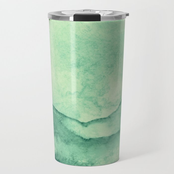 Green Mint Mountains Travel Mug