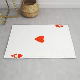 Ace of hearts Costume Halloween Deck of Cards - playing card Rug