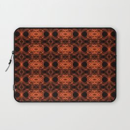Liquid Light Series 5 ~ Orange Abstract Fractal Pattern Laptop Sleeve