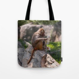 Monkeys Sunday Funnies Tote Bag