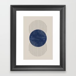 Perfect Touch Blue Framed Art Print