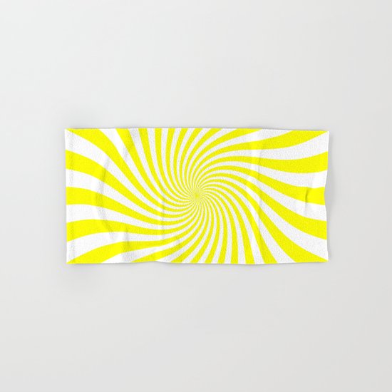 Swirl (Yellow/White) Hand & Bath Towel