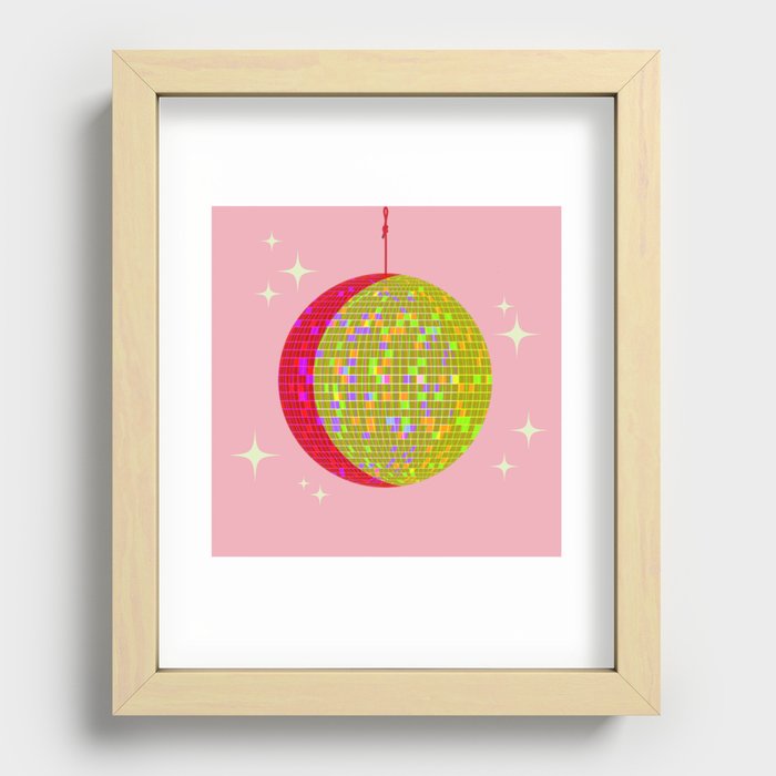 Disco Eclipse Recessed Framed Print