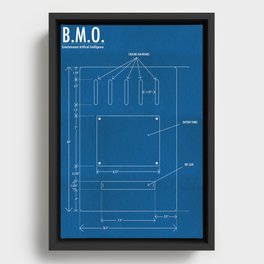 B.M.O. Entertainment Artificial Intelligence (Back) Framed Canvas