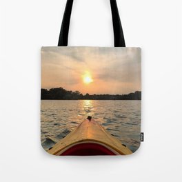 Paddle Into the Sunset Tote Bag