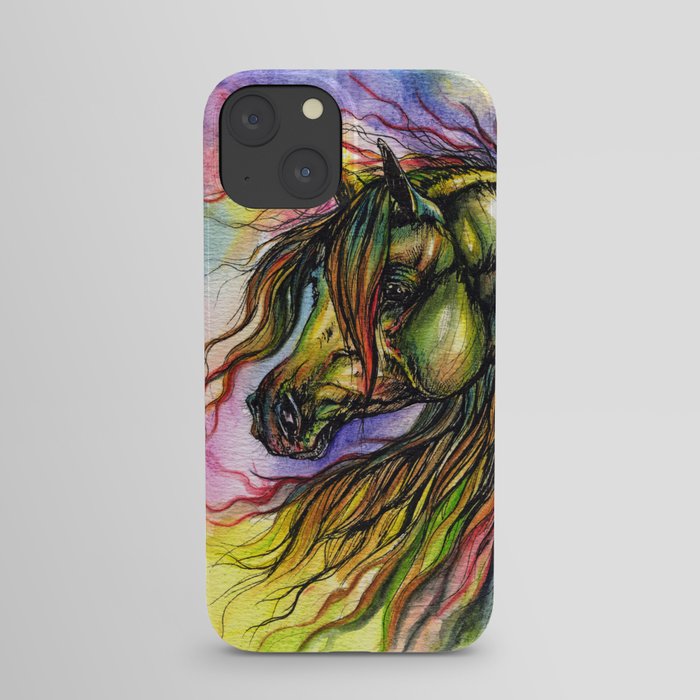 Rainbow horse iPhone Case
