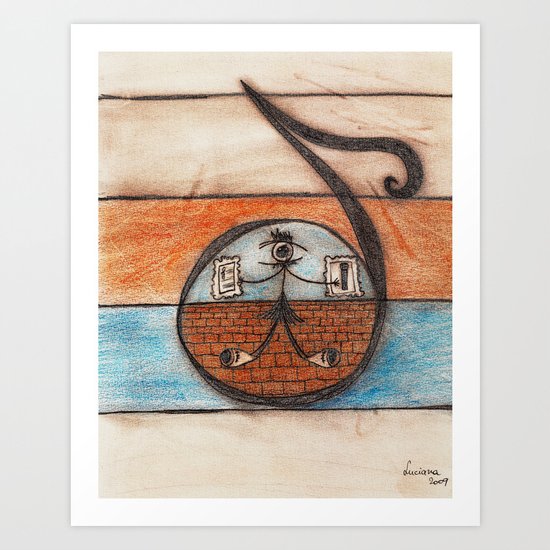 A note of my scale Art Print